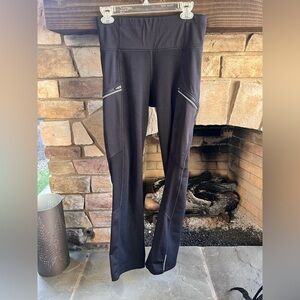 Black Athletic Pants Fleece Lined with Zipper Pockets